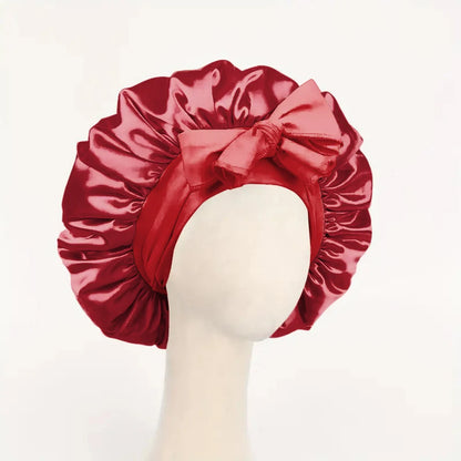 Women’s Adjustable Satin Sleep Bonnet – Tie Band