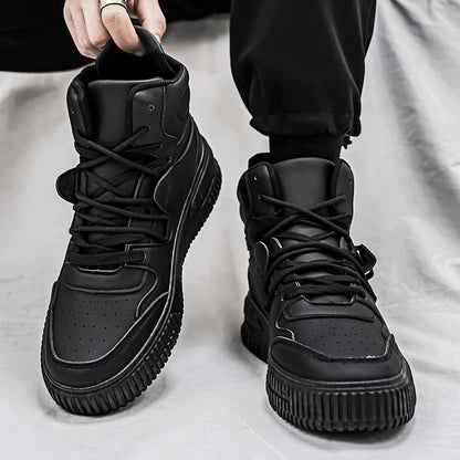 Men’s High-Top Skate Sneakers – Non-Slip, Padded Ankle Support