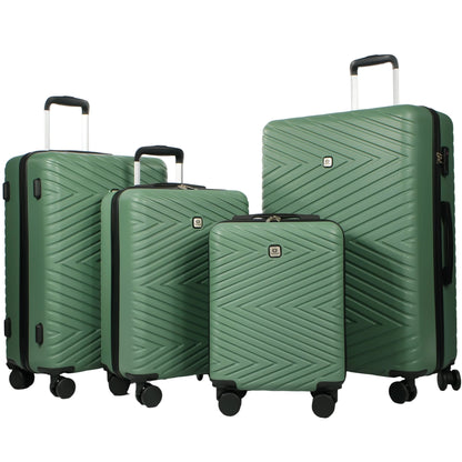 4-Piece Hardshell Spinner Luggage Set with TSA Locks