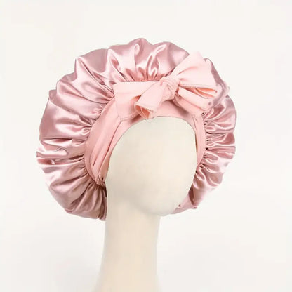 Women’s Adjustable Satin Sleep Bonnet – Tie Band