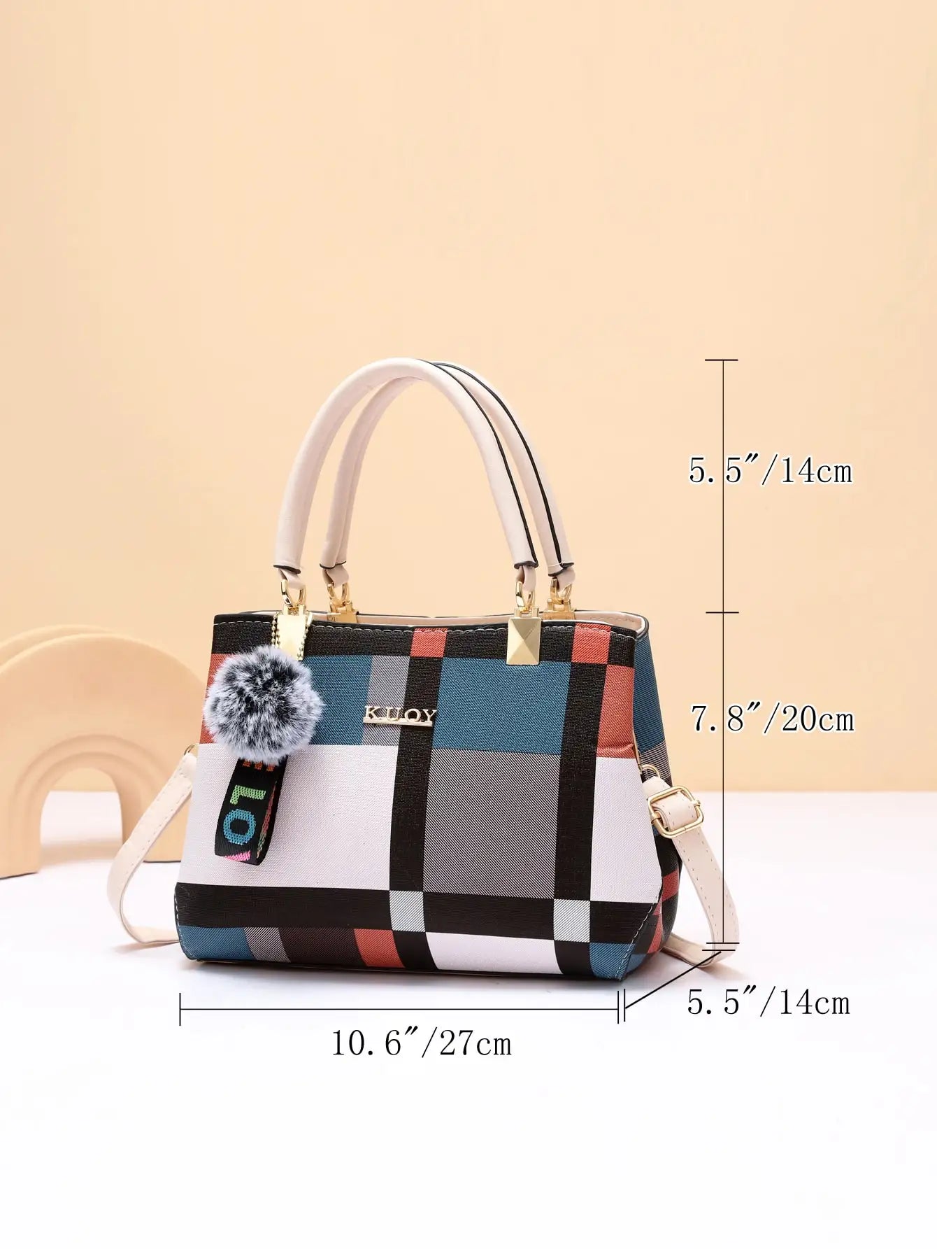 Checkered City Crossbody Handbag - The Dock Drop