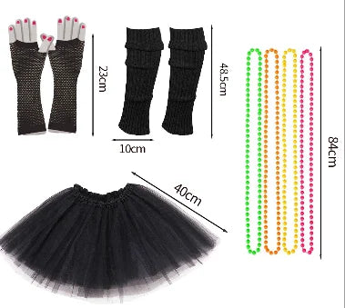 Women’s 80s Neon Accessory Set