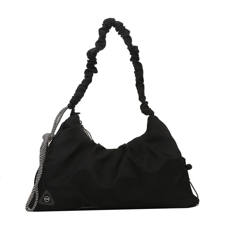 Women’s Ruched Gym Bag – Shoe Pocket, Wet Compartment & Yoga Mat Strap