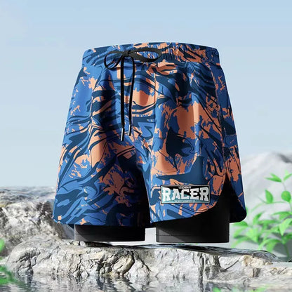 Men’s Double-Layer Swim Trunks