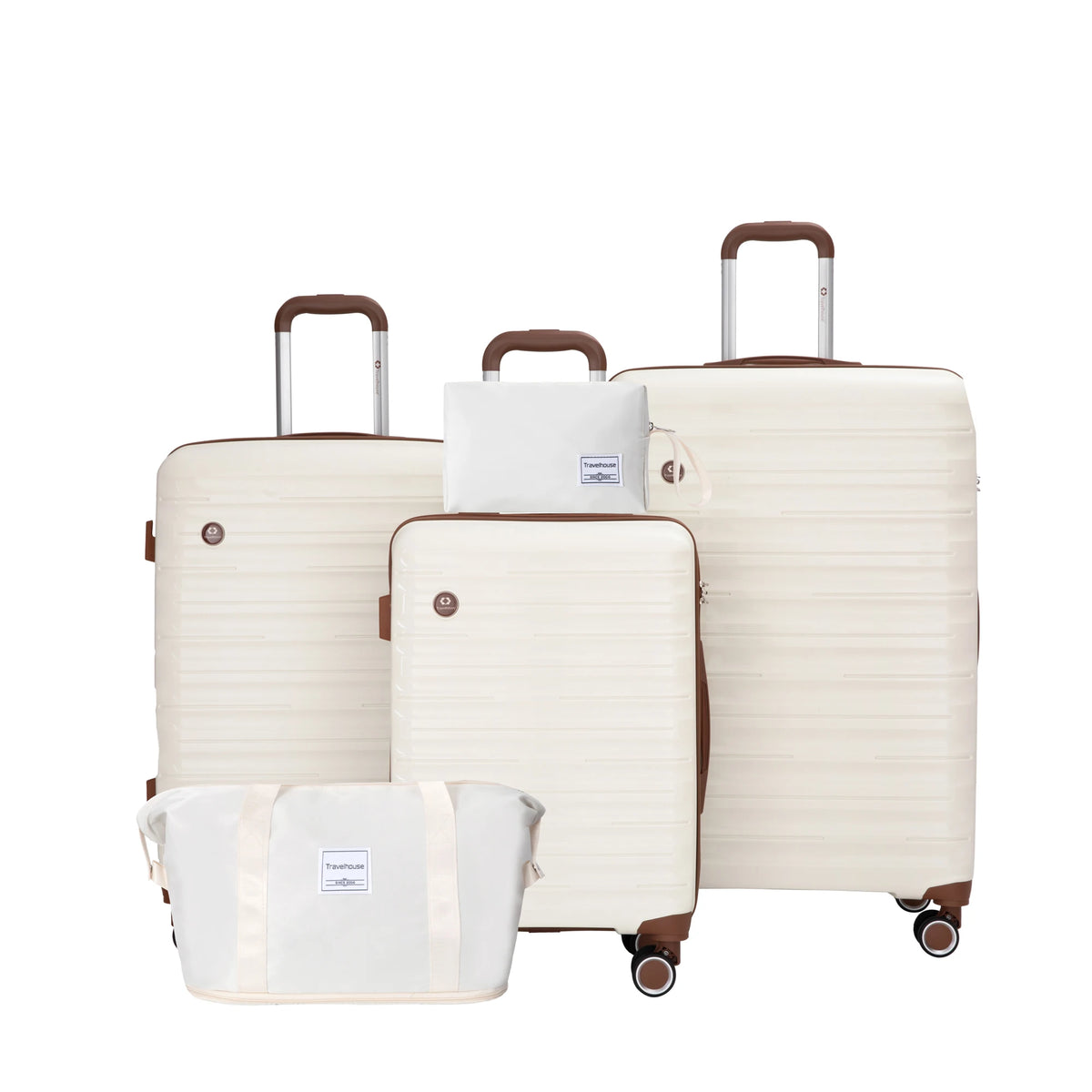 5-Piece Hardshell Luggage Set with Spinner Wheels & TSA Locks