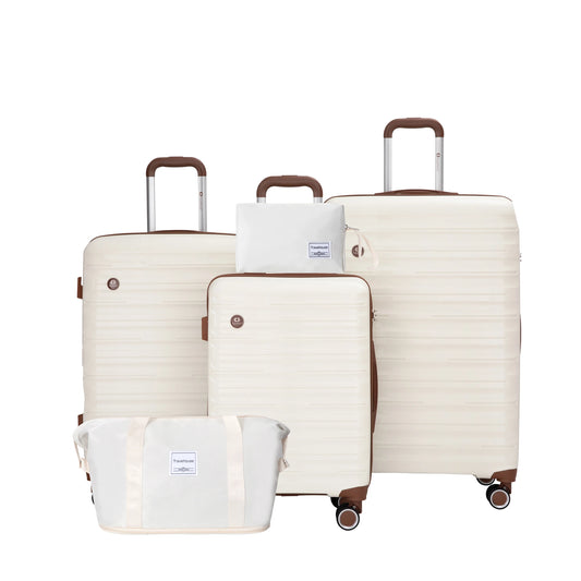 5-Piece Hardshell Luggage Set with Spinner Wheels & TSA Locks