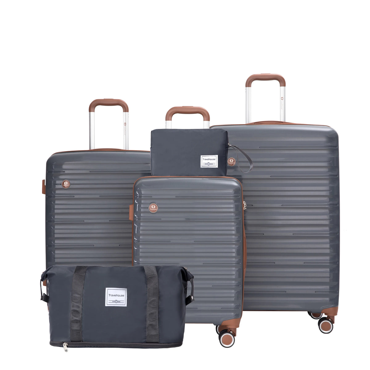 5-Piece Hardshell Luggage Set with Spinner Wheels & TSA Locks