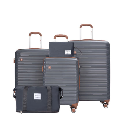 5-Piece Hardshell Luggage Set with Spinner Wheels & TSA Locks