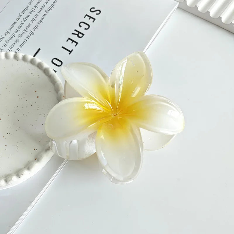 Tropical Flower Hair Claw Clip – Gradient Color