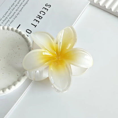 Tropical Flower Hair Claw Clip – Gradient Color