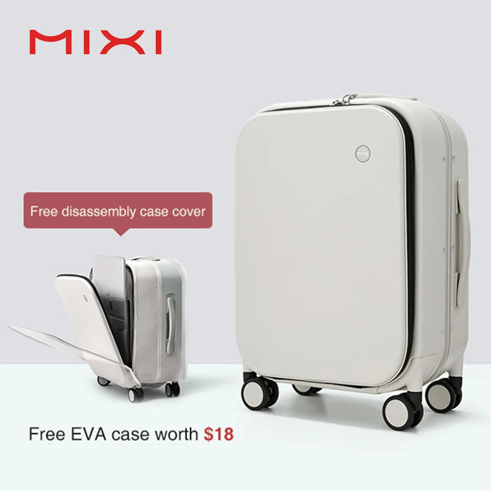 Aluminum-Frame Hardshell Spinner Suitcase