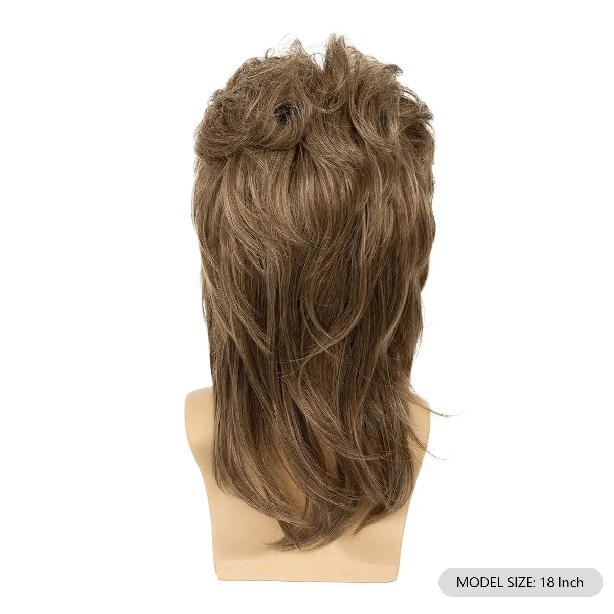 Retro Mullet Costume Wig – Long, Straight