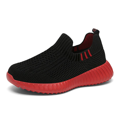 Kids’ Breathable Mesh Slip-on Sneakers