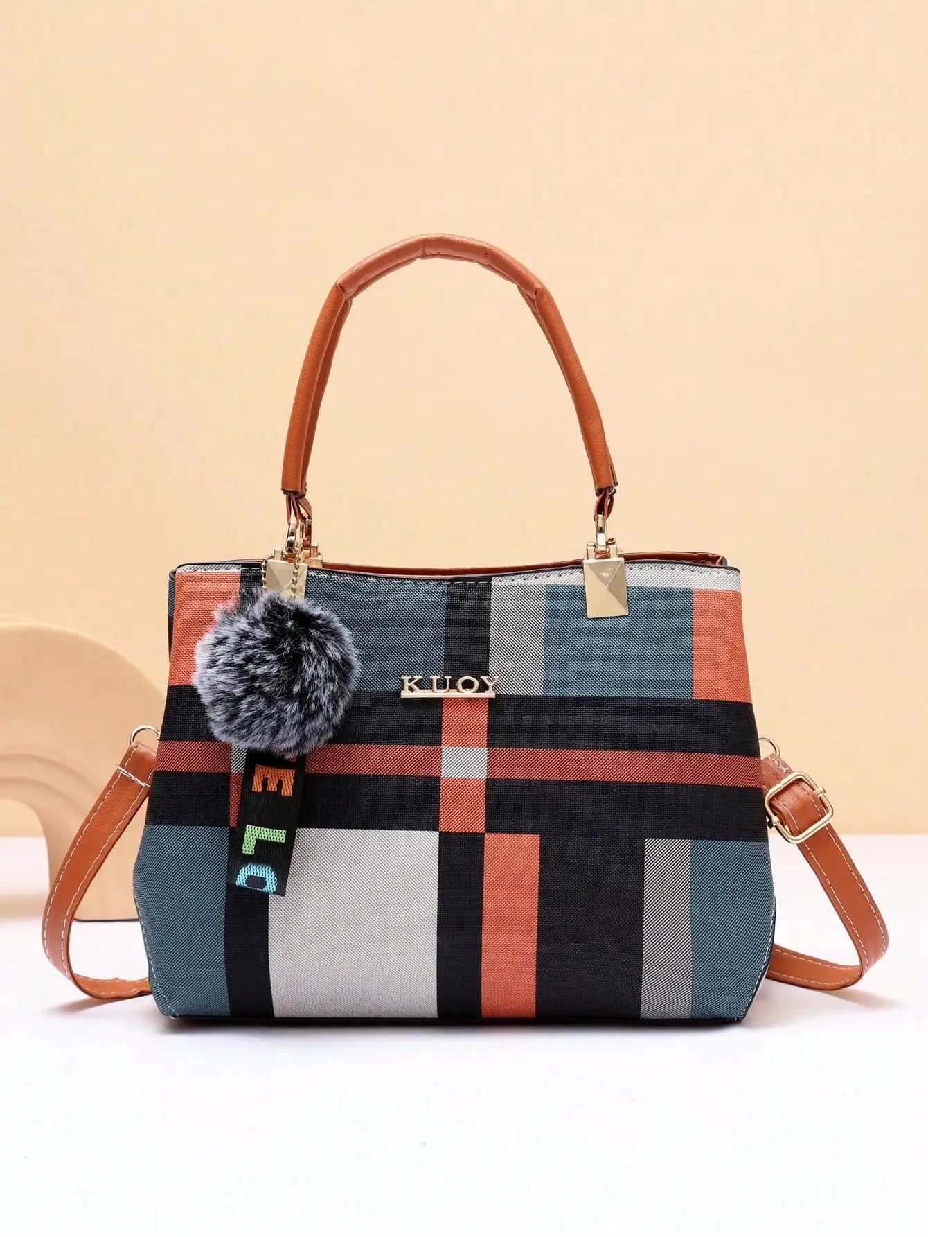 Checkered City Crossbody Handbag - The Dock Drop