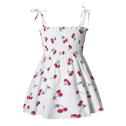 Girls’ Floral Strap Dress – Lightweight Summer & Playwear