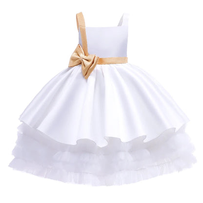 Girls’ Square-Neck Party Dress