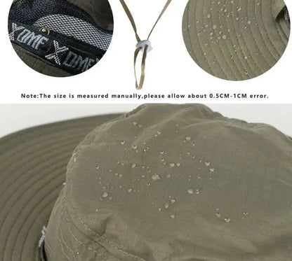 Men’s Wide-Brim Sun Hat with Mesh Vent – Cruise & Shore Ready