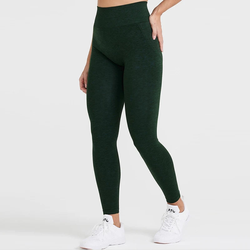 Women’s Seamless Leggings – High Waist, Stretch, Ankle Length - The Dock Drop