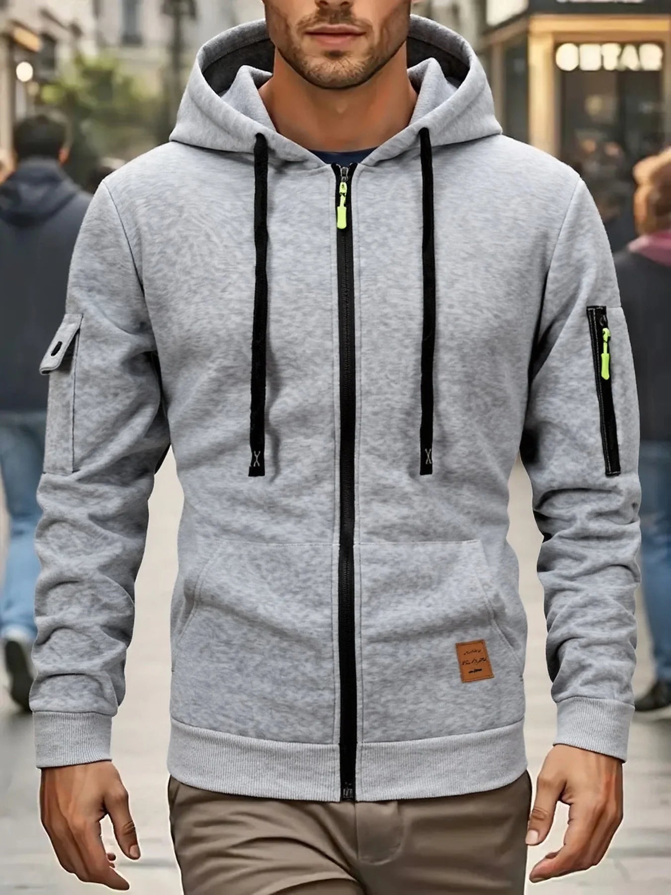 Men’s Lightweight Hooded Zip Jacket
