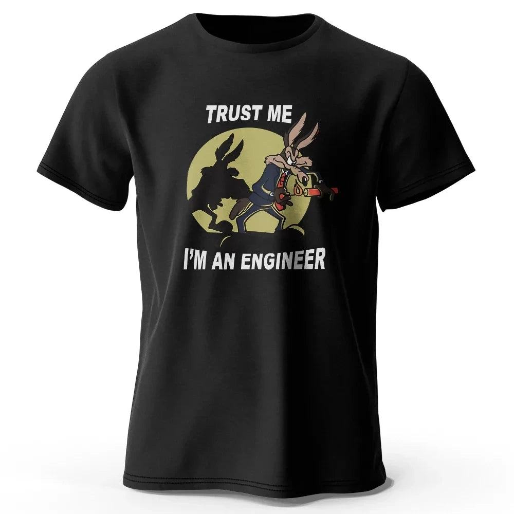 Funny "Trust Me I'm an Engineer" graphic cotton t-shirt – casual cruise and everyday wear for men