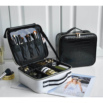 Travel Makeup Organizer Case – Portable Zipper Storage
