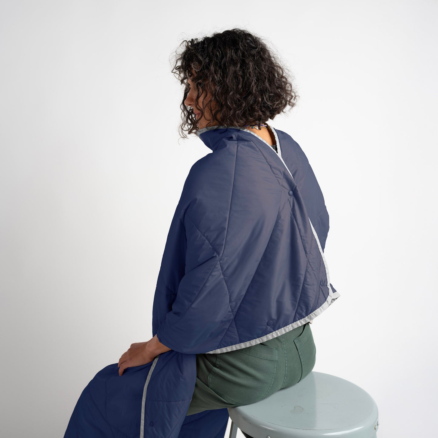 Layover™ XL Travel Blanket - Packable & Puffy | Navy Blue