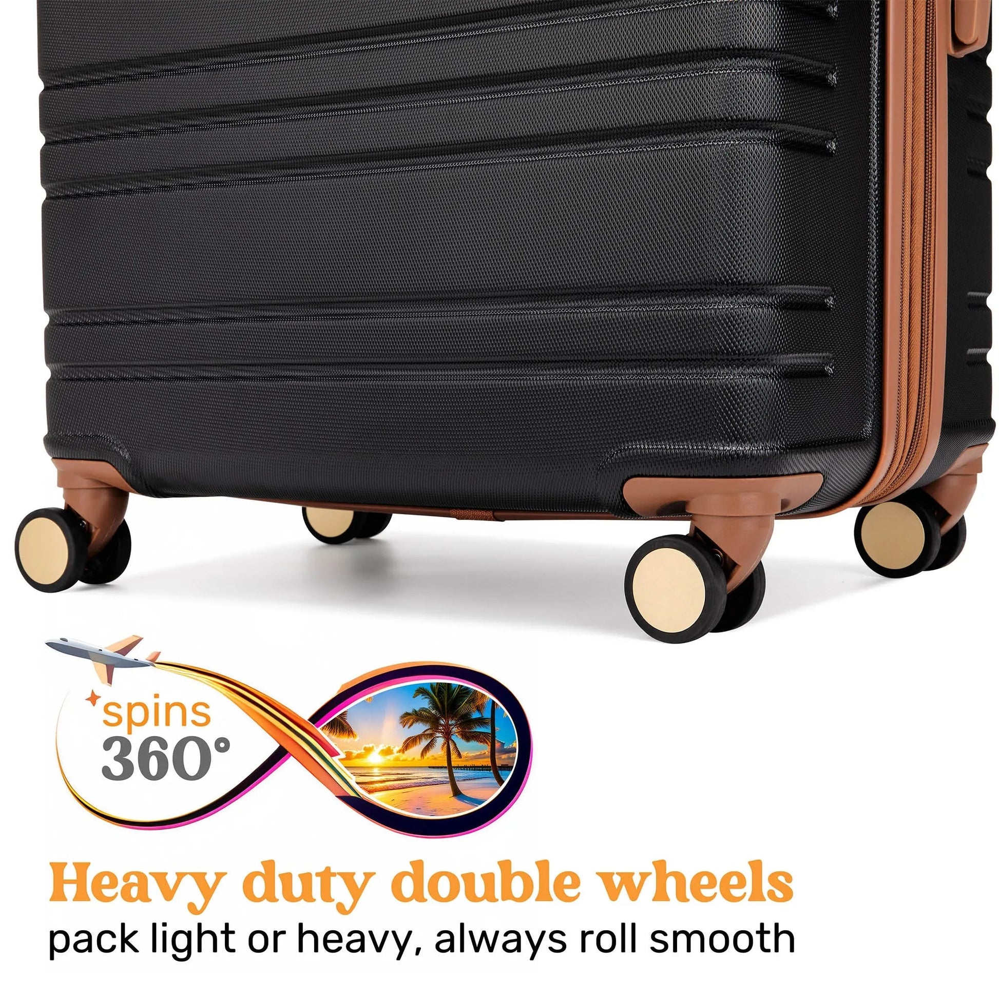 Brickell 3 Piece Expandable Retro Luggage Set - The Dock Drop