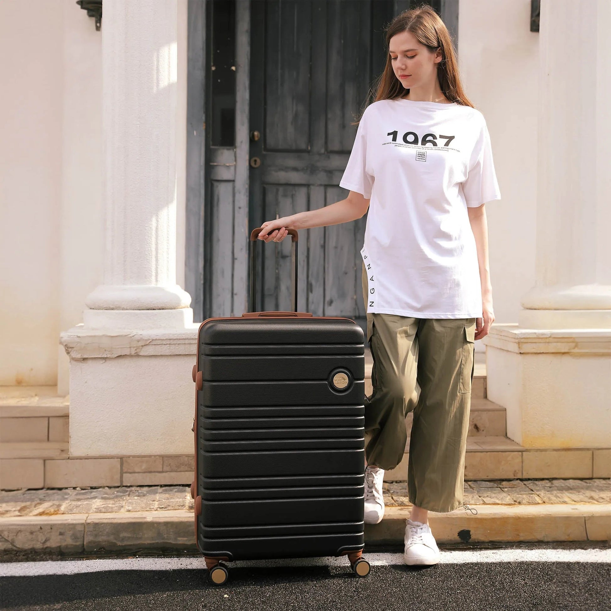 Brickell 3 Piece Expandable Retro Luggage Set - The Dock Drop