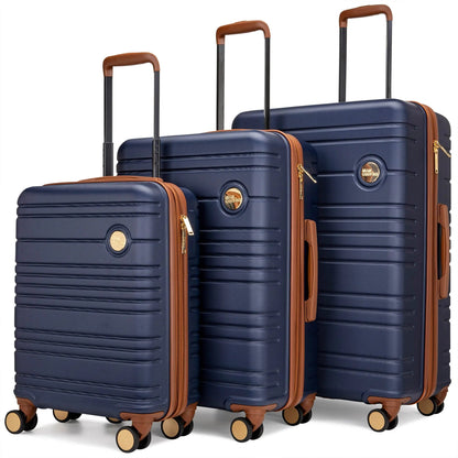 Brickell 3 Piece Expandable Retro Luggage Set - The Dock Drop