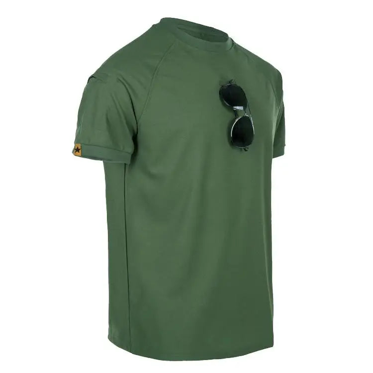 Men’s Quick Dry T – Shirt – Lightweight Breathable Short Sleeve Active Top – Blue – L