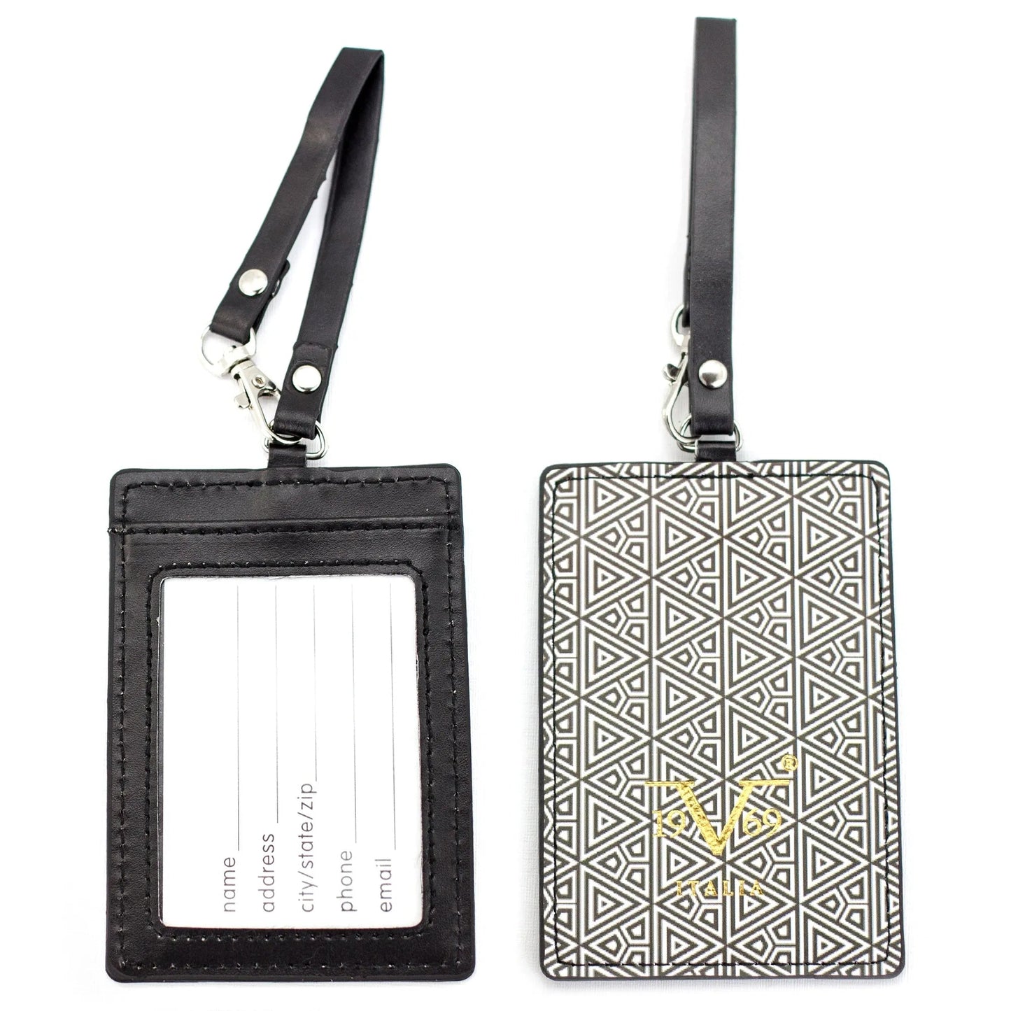 Runway Vegan Leather Luggage Tags Set - The Dock Drop
