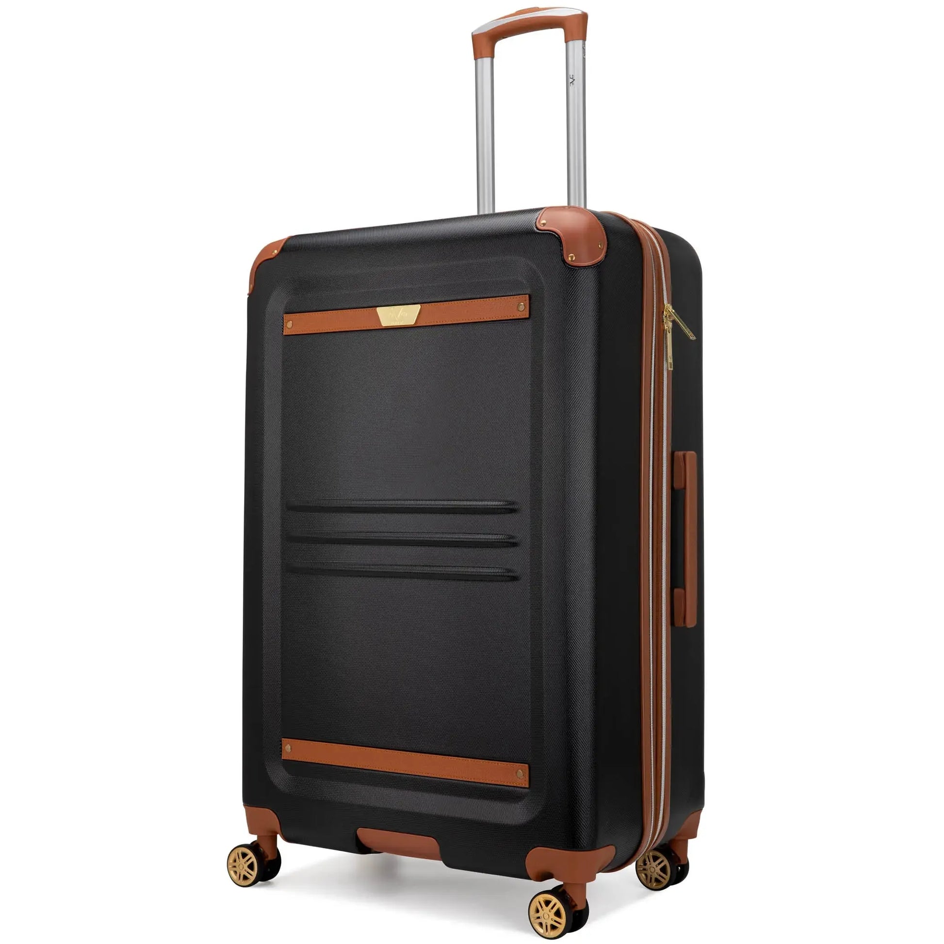 Vintage 3 Piece Expandable Retro Luggage Set - The Dock Drop