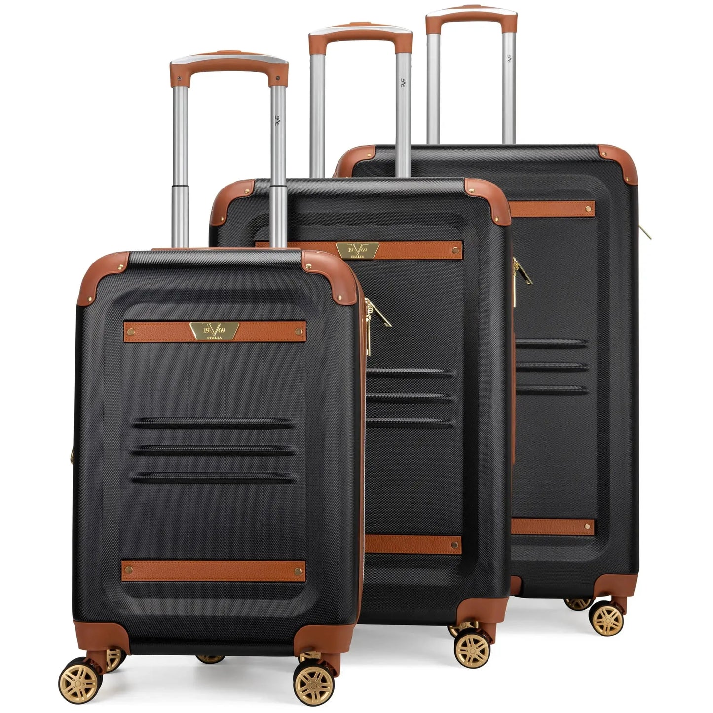 Vintage 3 Piece Expandable Retro Luggage Set - The Dock Drop
