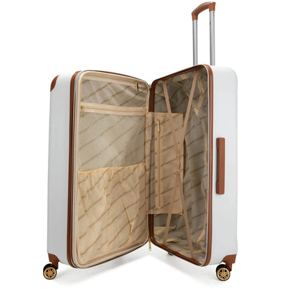 Vintage 3 Piece Expandable Retro Luggage Set - The Dock Drop