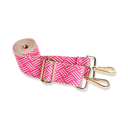 Bright Pink HydroBag® with Pink and Cream Patterned Strap