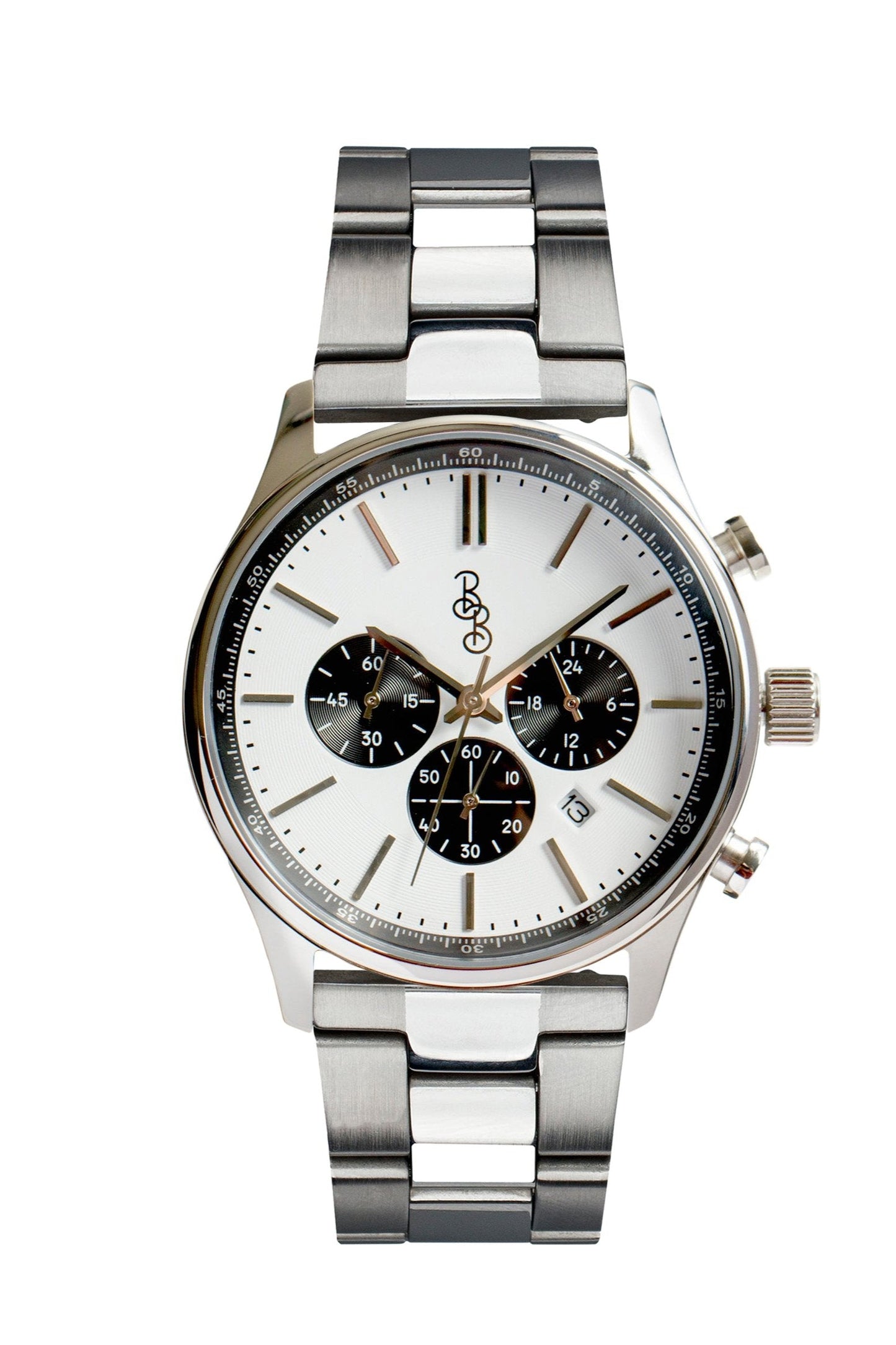 White and Black Chronograph - The Dock Drop