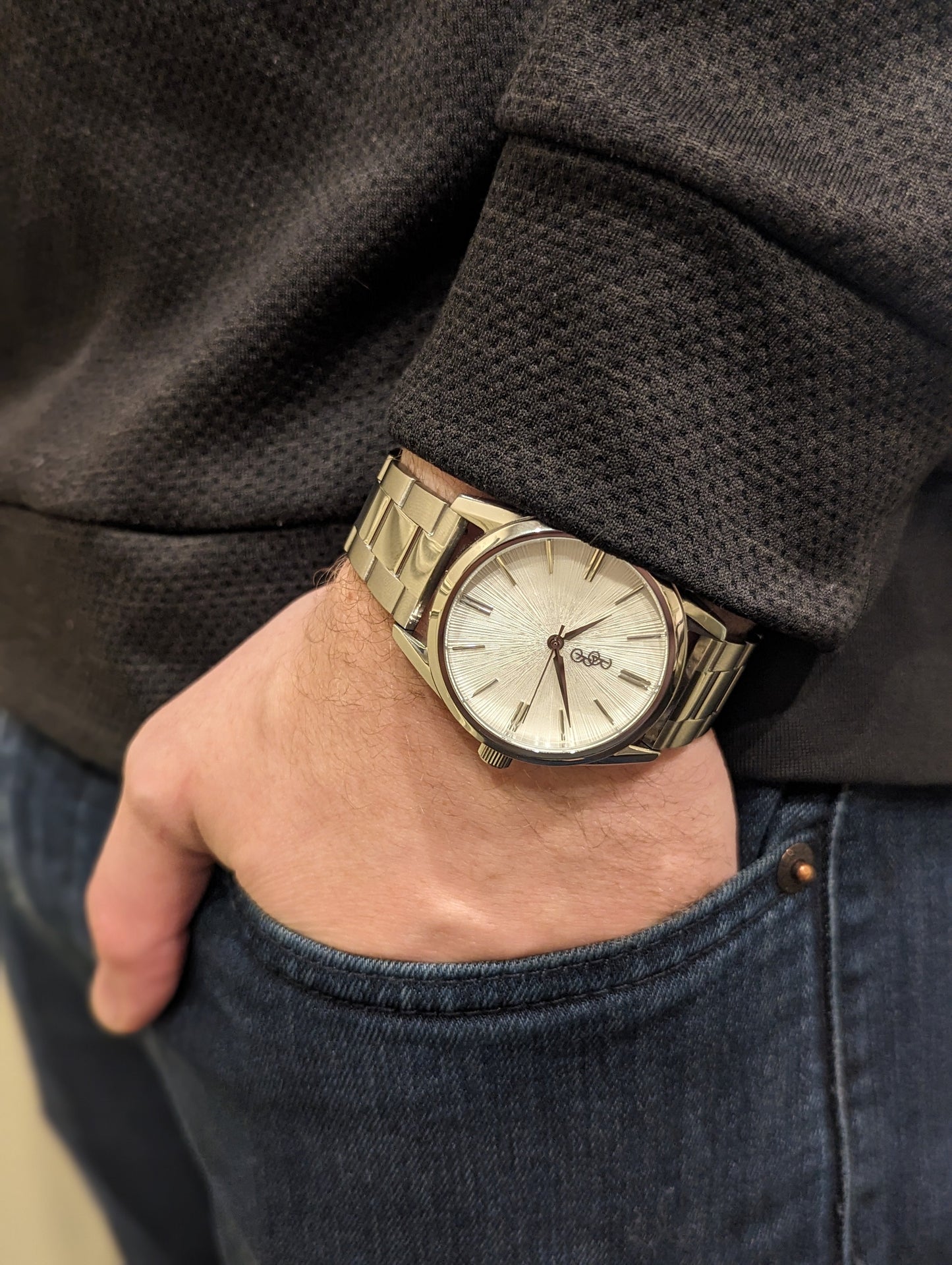 White Sunburst Watch - The Dock Drop