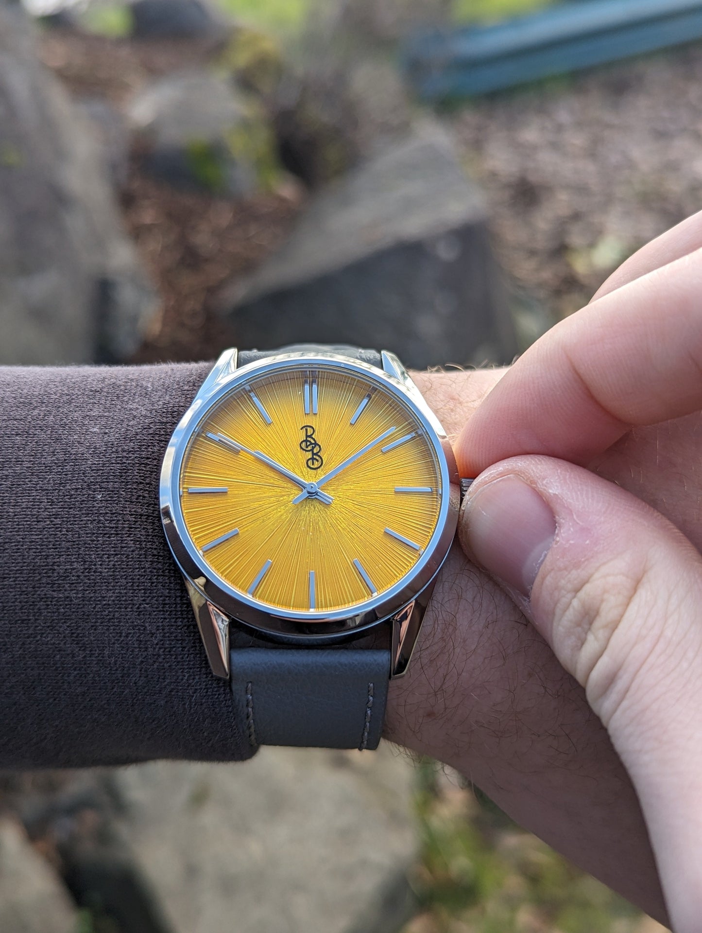 Yellow Sunburst Watch - The Dock Drop