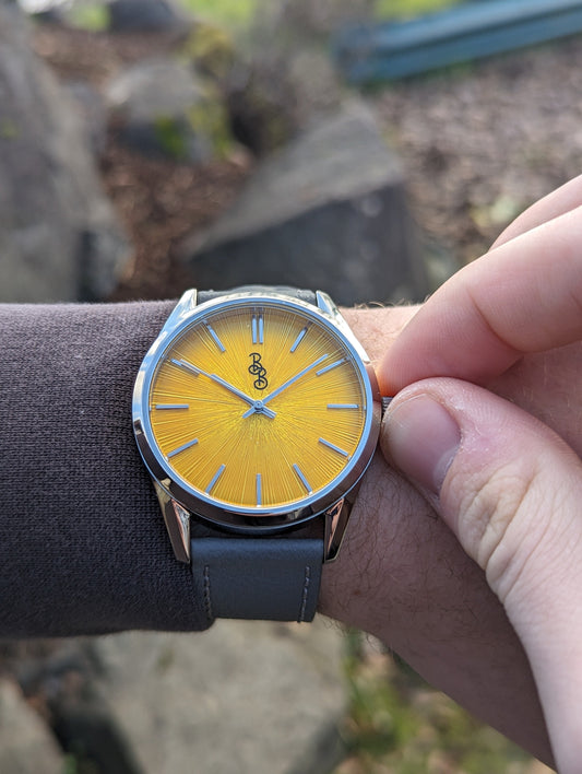 Yellow Sunburst Watch - The Dock Drop