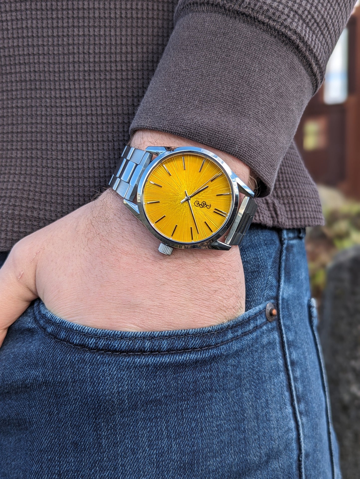 Yellow Sunburst Watch - The Dock Drop