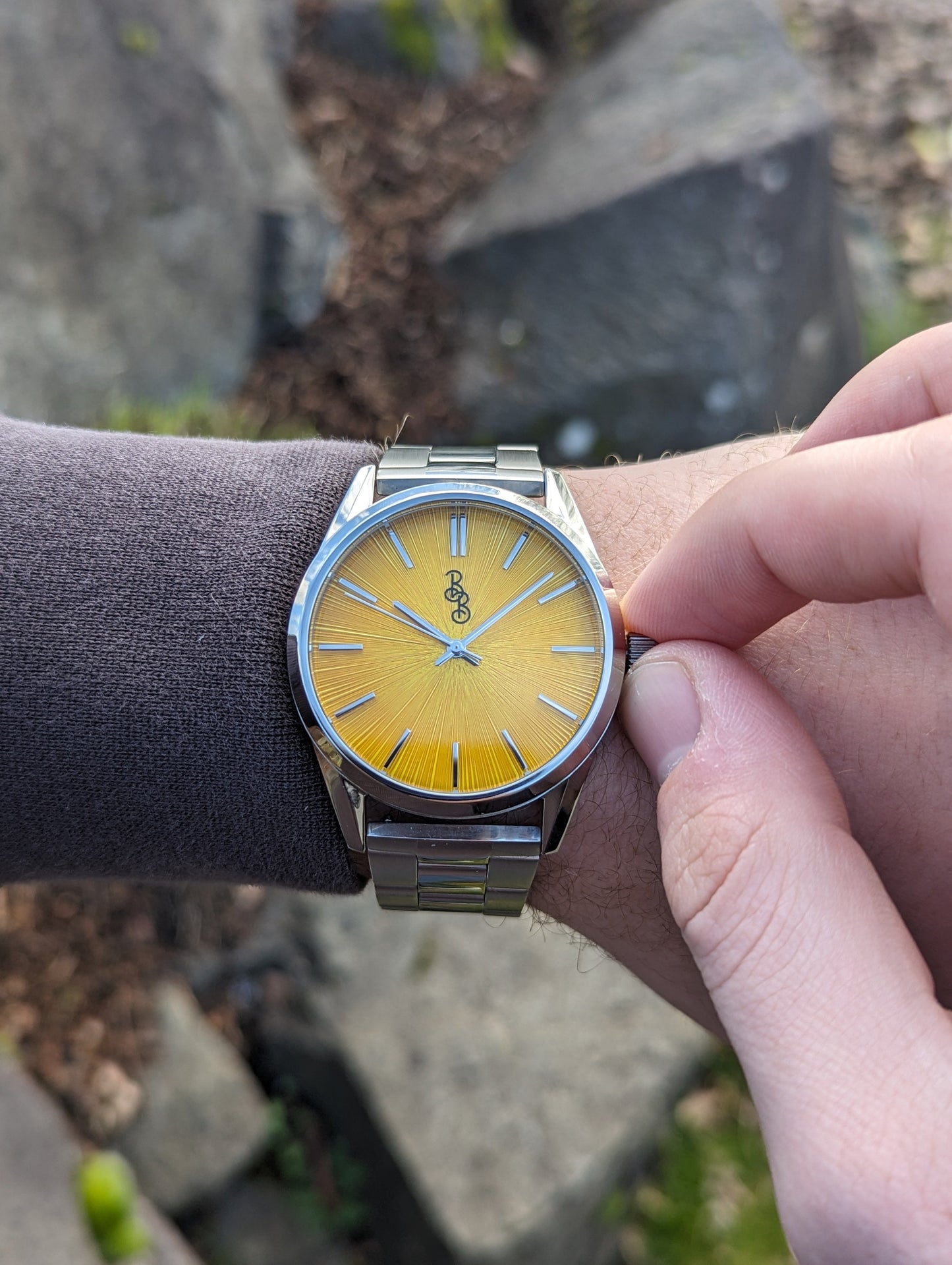 Yellow Sunburst Watch - The Dock Drop