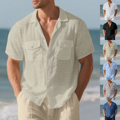 BreezeBay Men’s Casual Holiday Shirt - The Dock Drop