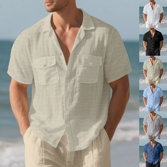 BreezeBay Men’s Casual Holiday Shirt - The Dock Drop