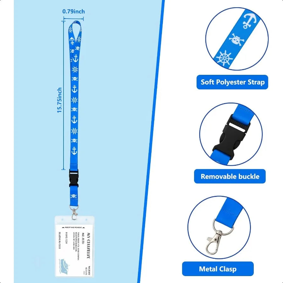 Cruise Lanyards – 4 Pack Waterproof & Stylish Badge Holders