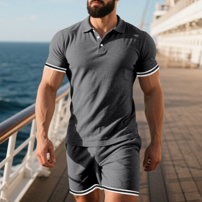 Men’s Polo Shirt & Shorts Set