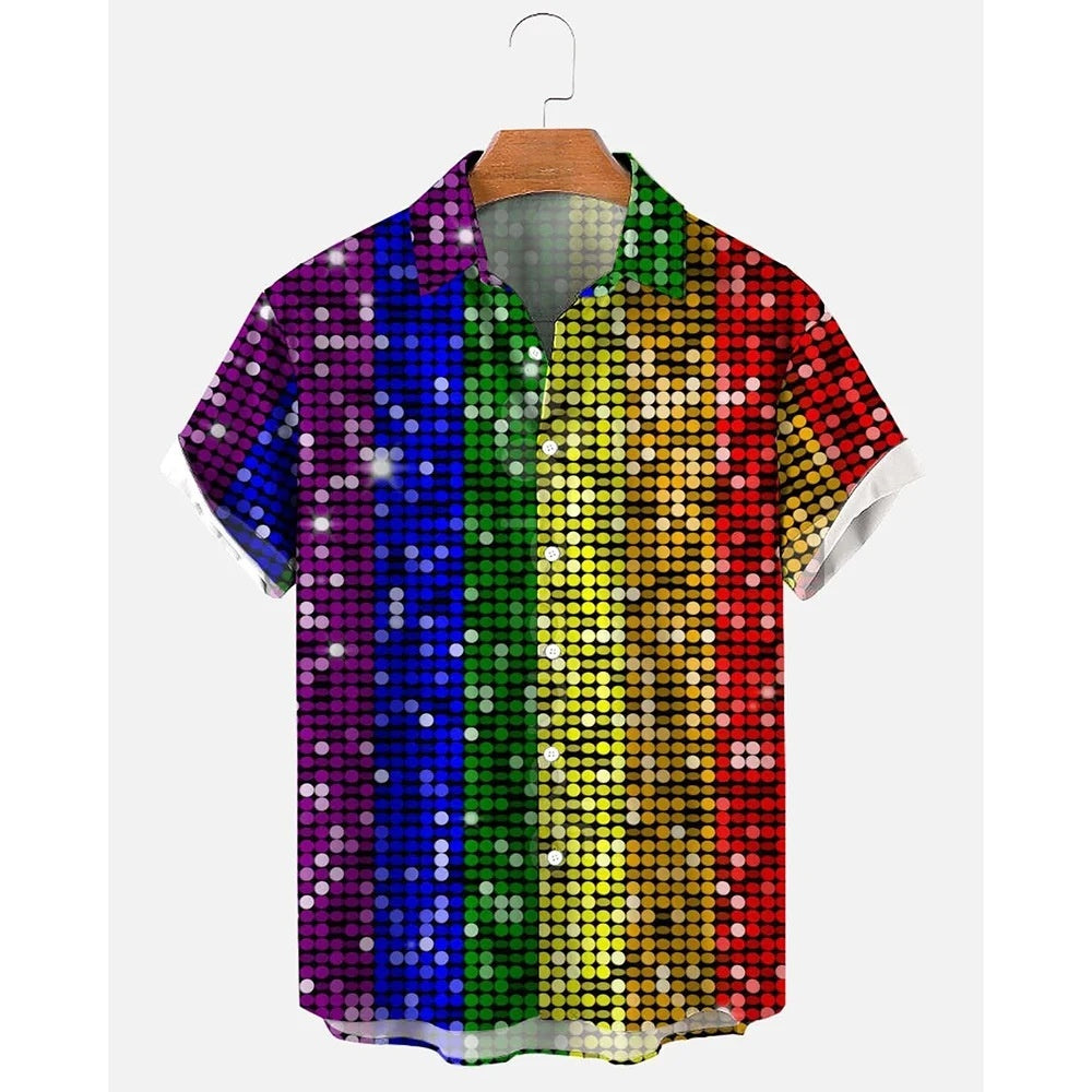 Two-Tone Stripe Resort Button-Up – Short Sleeve (S–2XL) - The Dock Drop