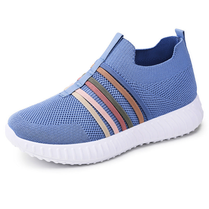Women’s & Teens’ Casual Slip-On Sneakers – Breathable Mesh, Soft Sole