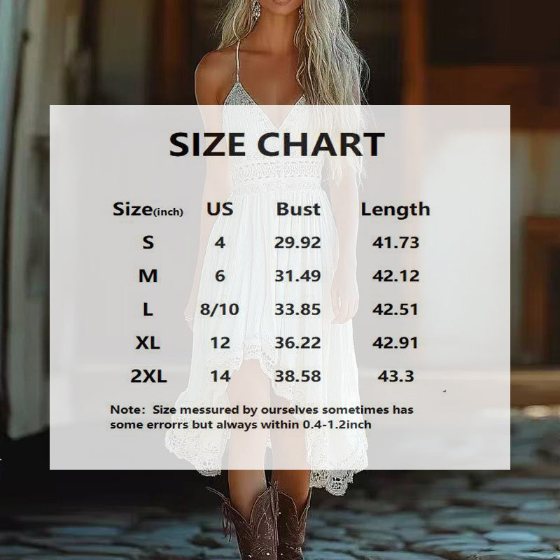 Women’s & Teens Lace-Trim Slip Dress – Asymmetrical Hem Midi - The Dock Drop