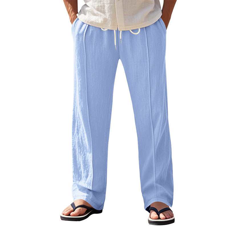 Harbor Drift™ Men’s Wide-Leg Linen Pants – Relaxed Coastal Fit - The Dock Drop