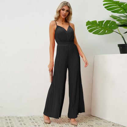 Midnight Flow™ Pleated Jumpsuit